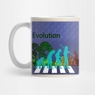 Evolution crosswalking Mug